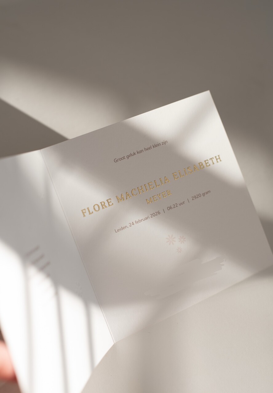 Geboortekaartje flore boemetjes preeg 15a