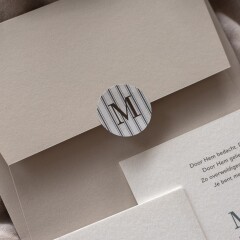 Geboortekaartje Mees letterpress olifantje 9