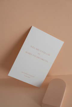 Trouwkaart letterpress maria willard studiosum 1