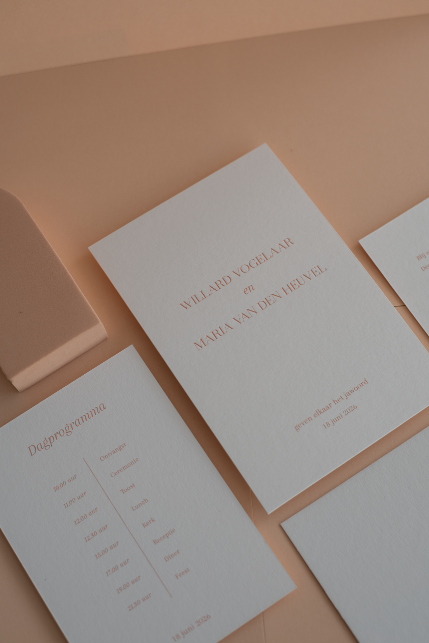 Trouwkaart letterpress maria willard studiosum 13